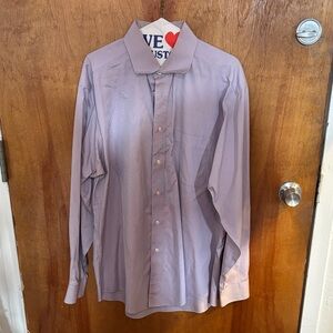 Joseph & Feiss Men's Light Lavender Long-Sleeve Dress Shirt